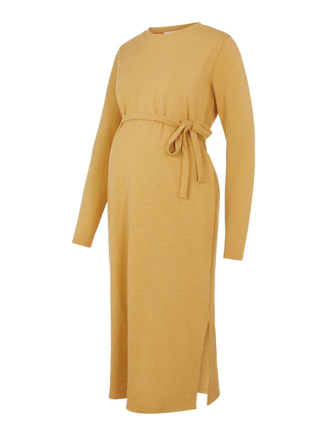 MAMA.LICIOUS Krój regularny Okrągły dekolt Sukienka -Honey Mustard - 20016182