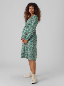 MAMA.LICIOUS MLBREE Sukienka Ciążowa -Ming Green - 20016234