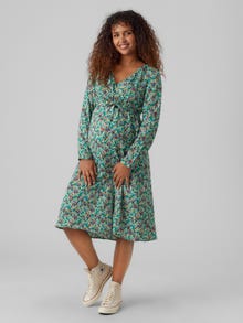 MAMA.LICIOUS MLBREE Sukienka Ciążowa -Ming Green - 20016234