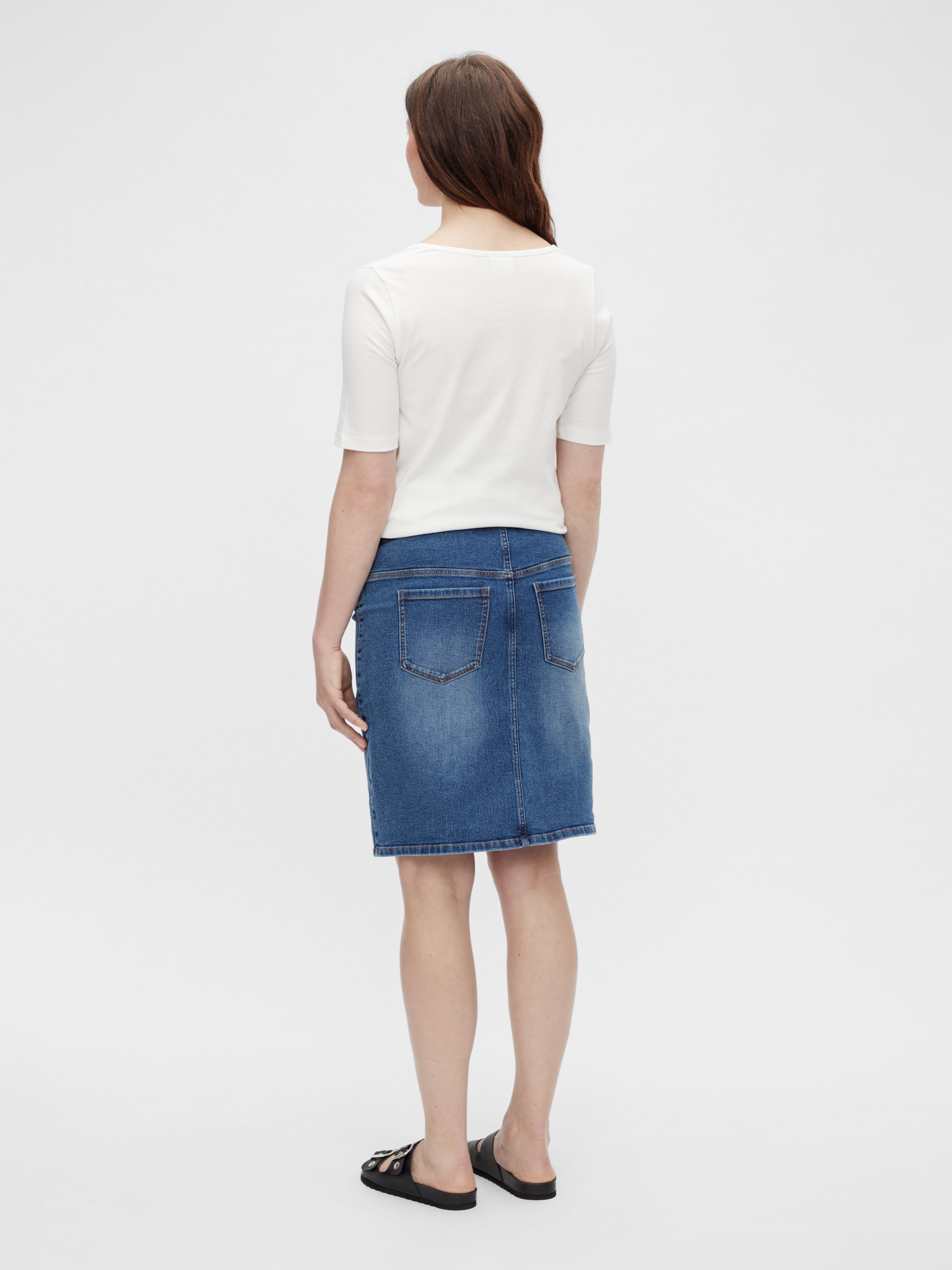 Maternity denim pencil outlet skirt