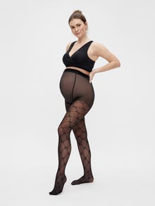 MAMA.LICIOUS MLJANE 2-pack Tights -Black - 20016316