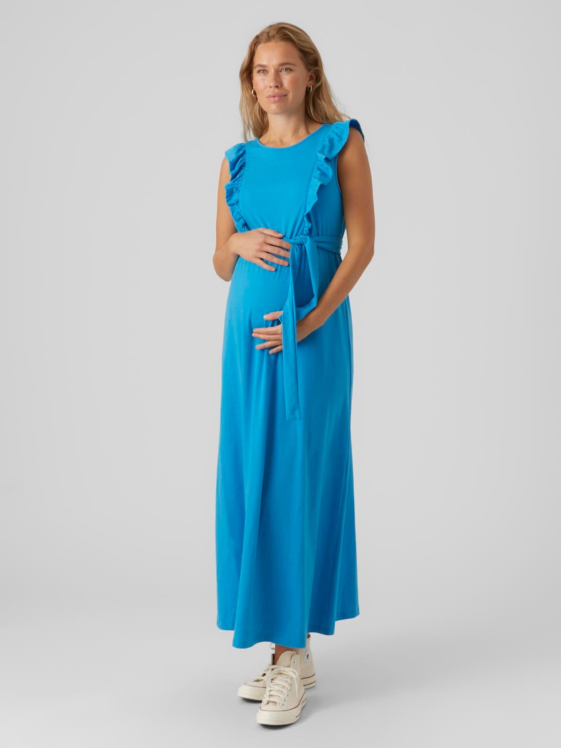 Light blue 2024 maxi dress maternity