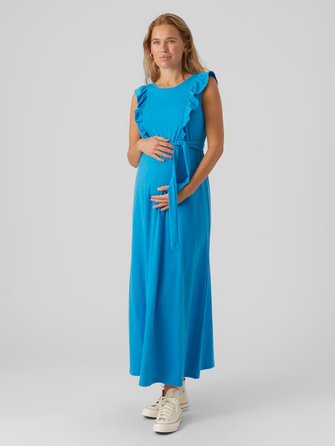 MAMA.LICIOUS Maternity-dress -Dresden Blue - 20016333