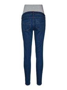 MAMA.LICIOUS Krój slim Jeans -Dark Blue Denim - 20016445