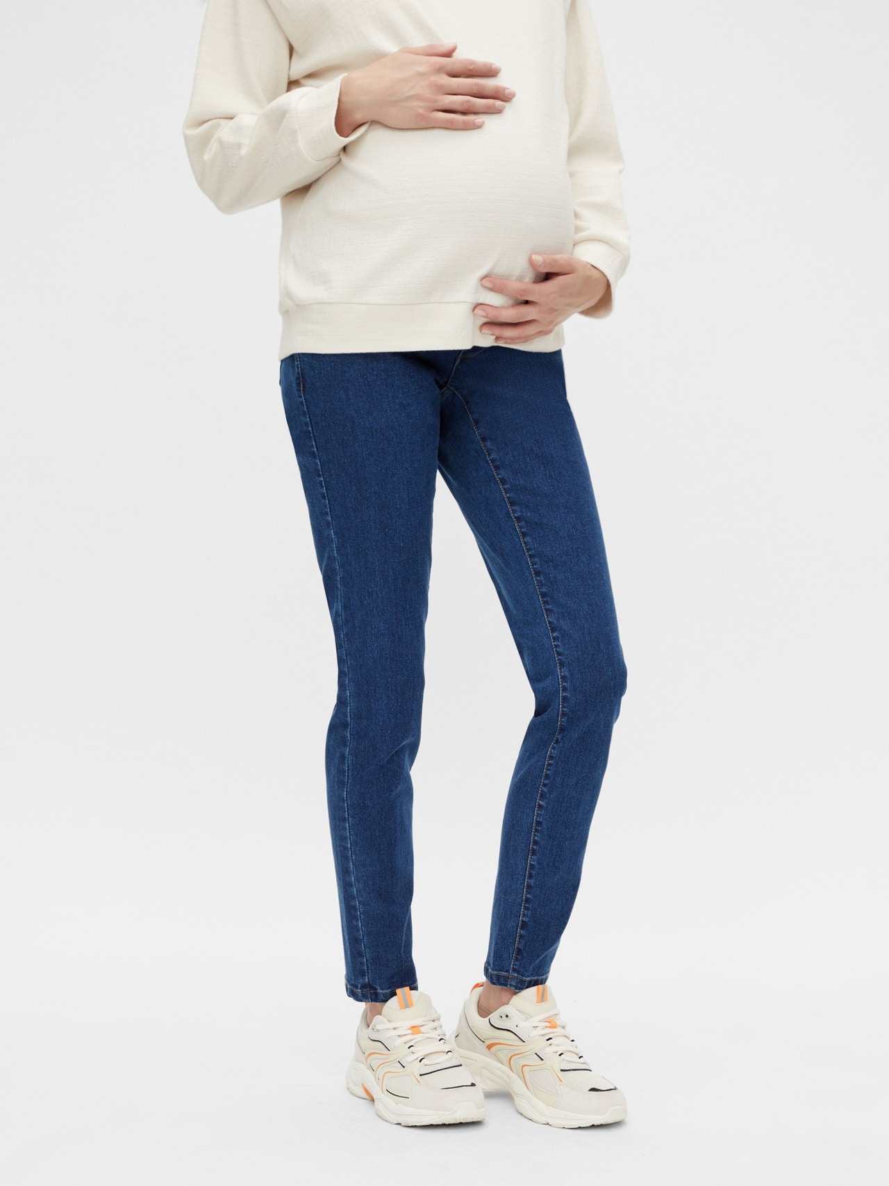 MAMA.LICIOUS Maternity-jeans -Dark Blue Denim - 20016445