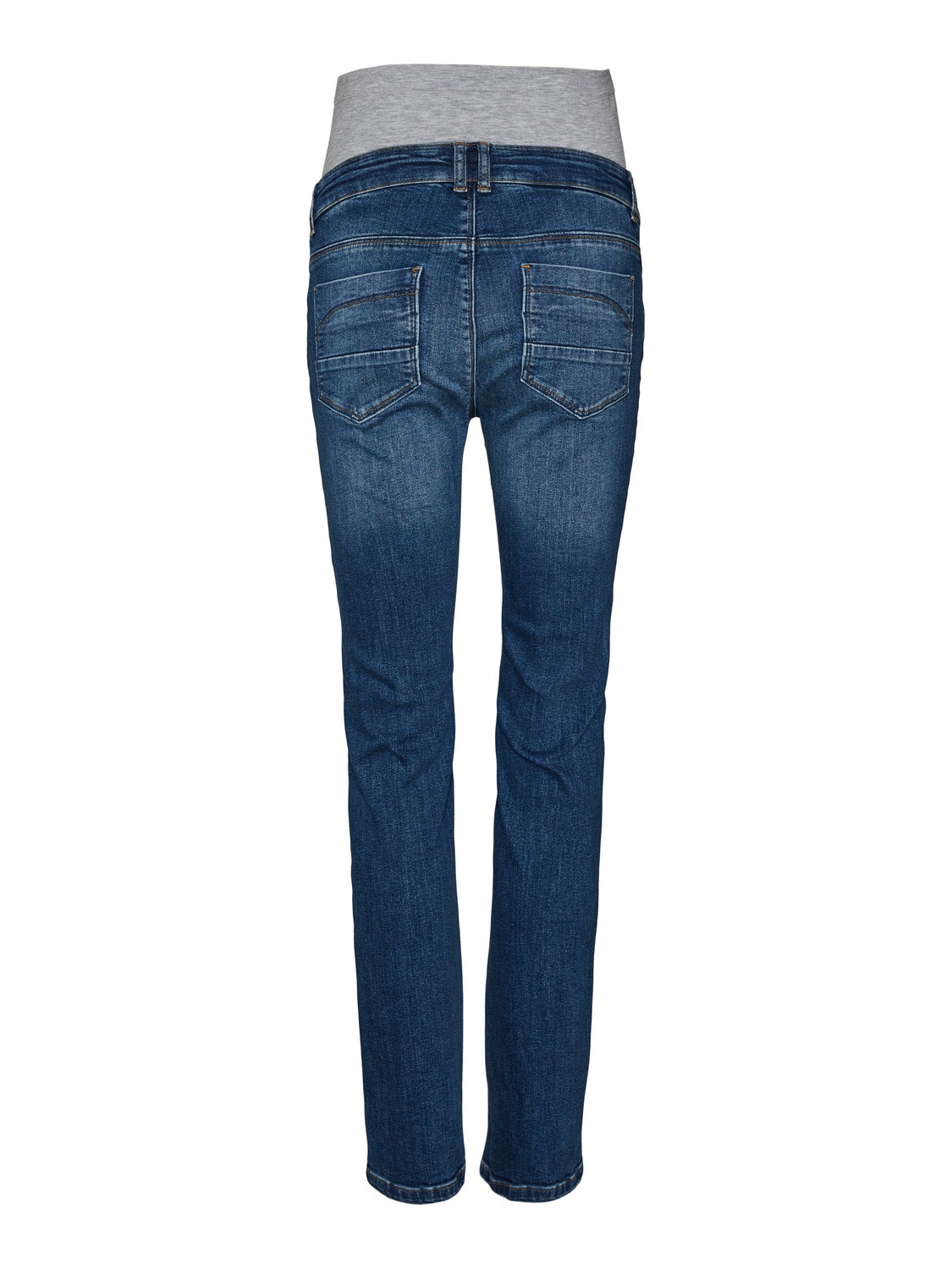 MAMA.LICIOUS Jeans Straight Fit -Medium Blue Denim - 20016511