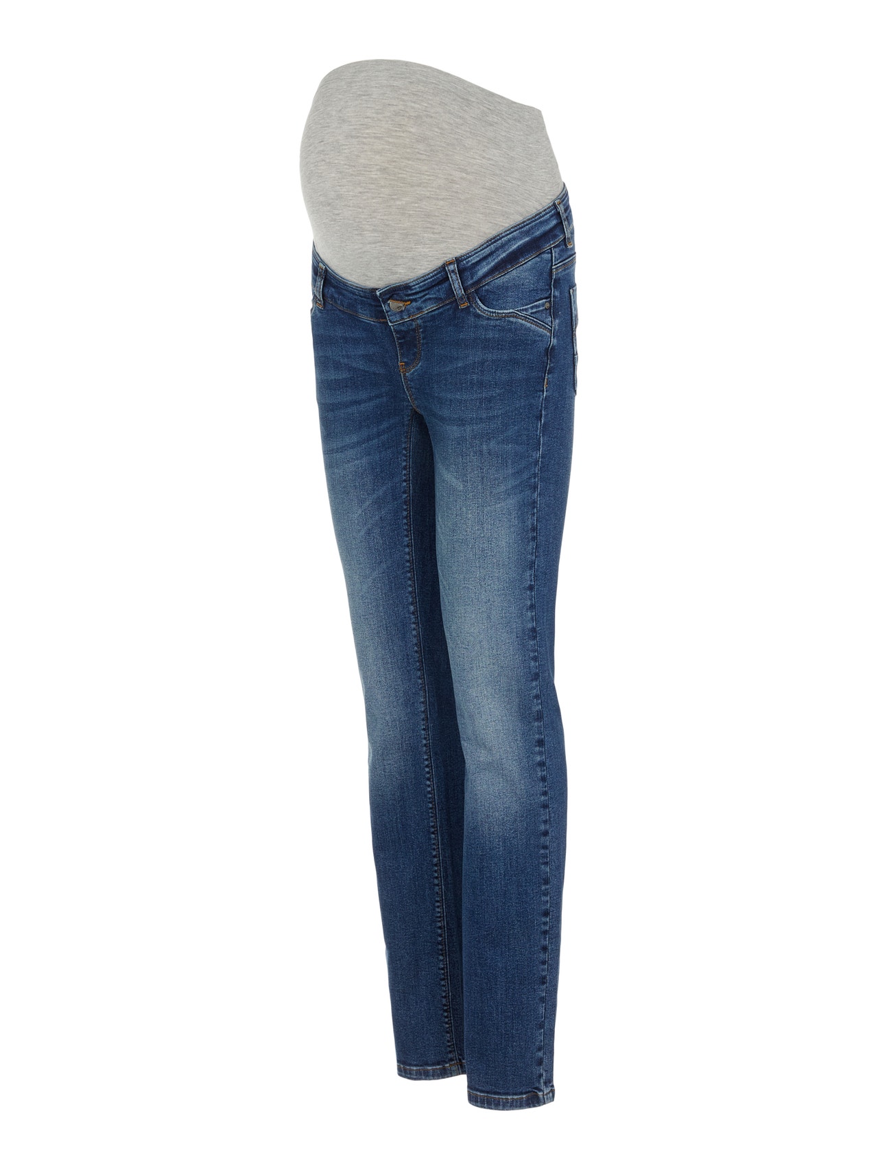 MAMA.LICIOUS Jeans Slim Fit -Medium Blue Denim - 20016521