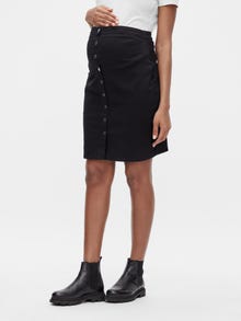 MAMA.LICIOUS MLVILLA Graviditetsnederdel -Black Denim - 20016527