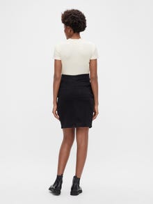 MAMA.LICIOUS MLVILLA Graviditetsnederdel -Black Denim - 20016527