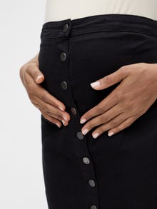 MAMA.LICIOUS MLVILLA Graviditetsnederdel -Black Denim - 20016527