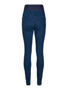 MAMA.LICIOUS Jeggings Slim Fit Taille extra haute -Medium Blue Denim - 20016535