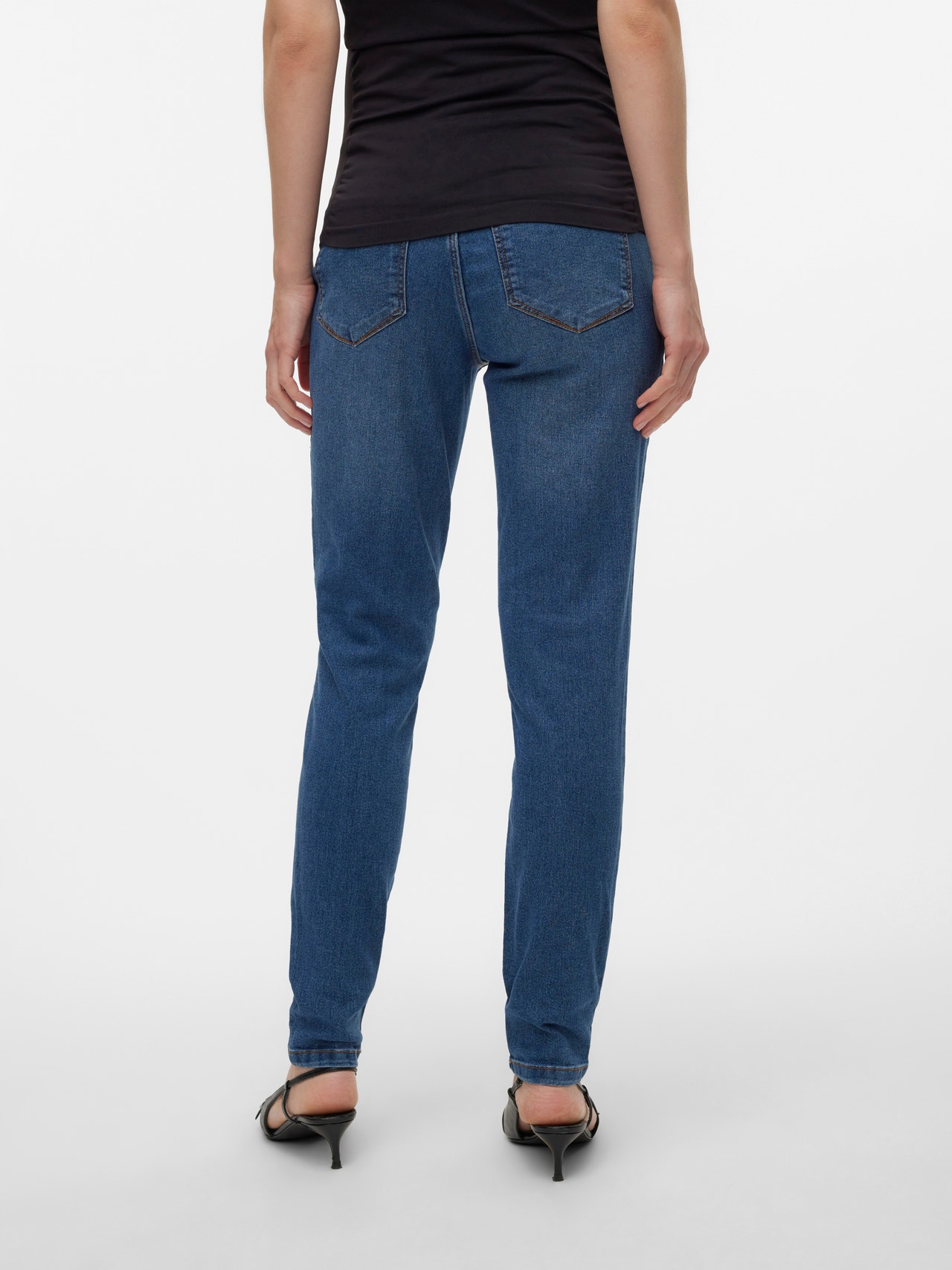 MAMA.LICIOUS Maternity-jeggings -Medium Blue Denim - 20016535