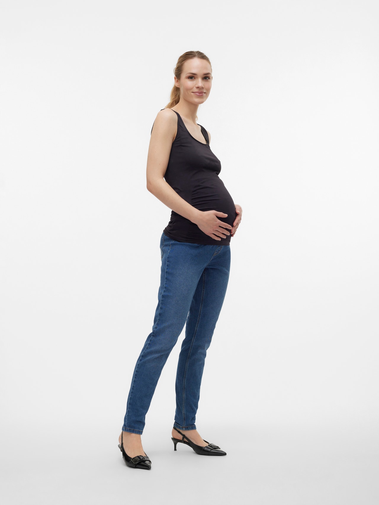 MAMA.LICIOUS Maternity-jeggings -Medium Blue Denim - 20016535