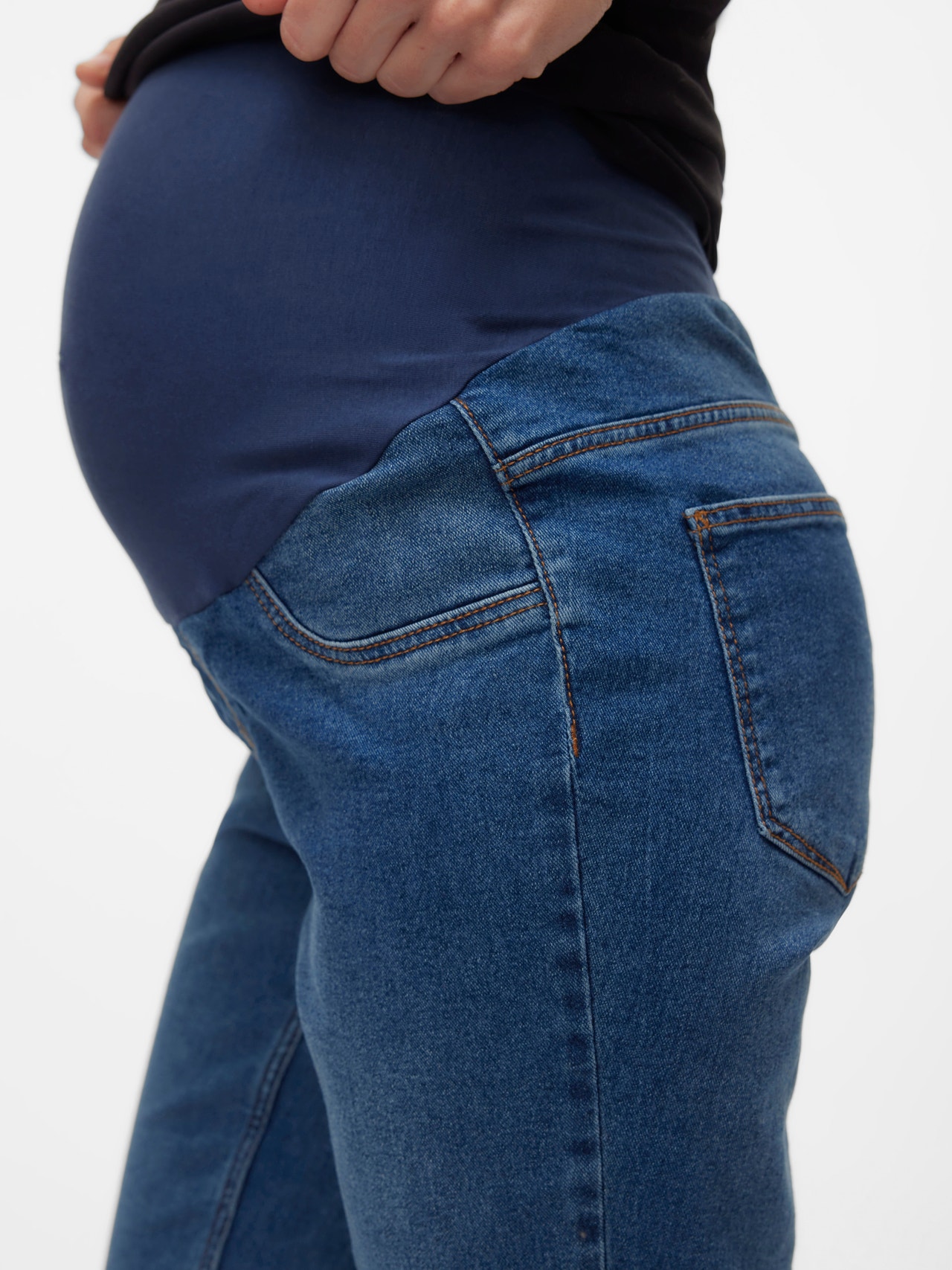 MAMA.LICIOUS Maternity-jeggings -Medium Blue Denim - 20016535