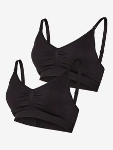 MAMA.LICIOUS MLILJA 2-pack Reggiseno da Allattamento -Black - 20016722