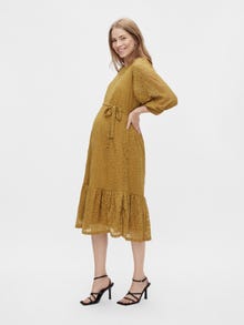 MAMA.LICIOUS Maternity-dress -Honey Mustard - 20016736