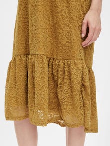 MAMA.LICIOUS Robes Regular Fit Col rond -Honey Mustard - 20016736