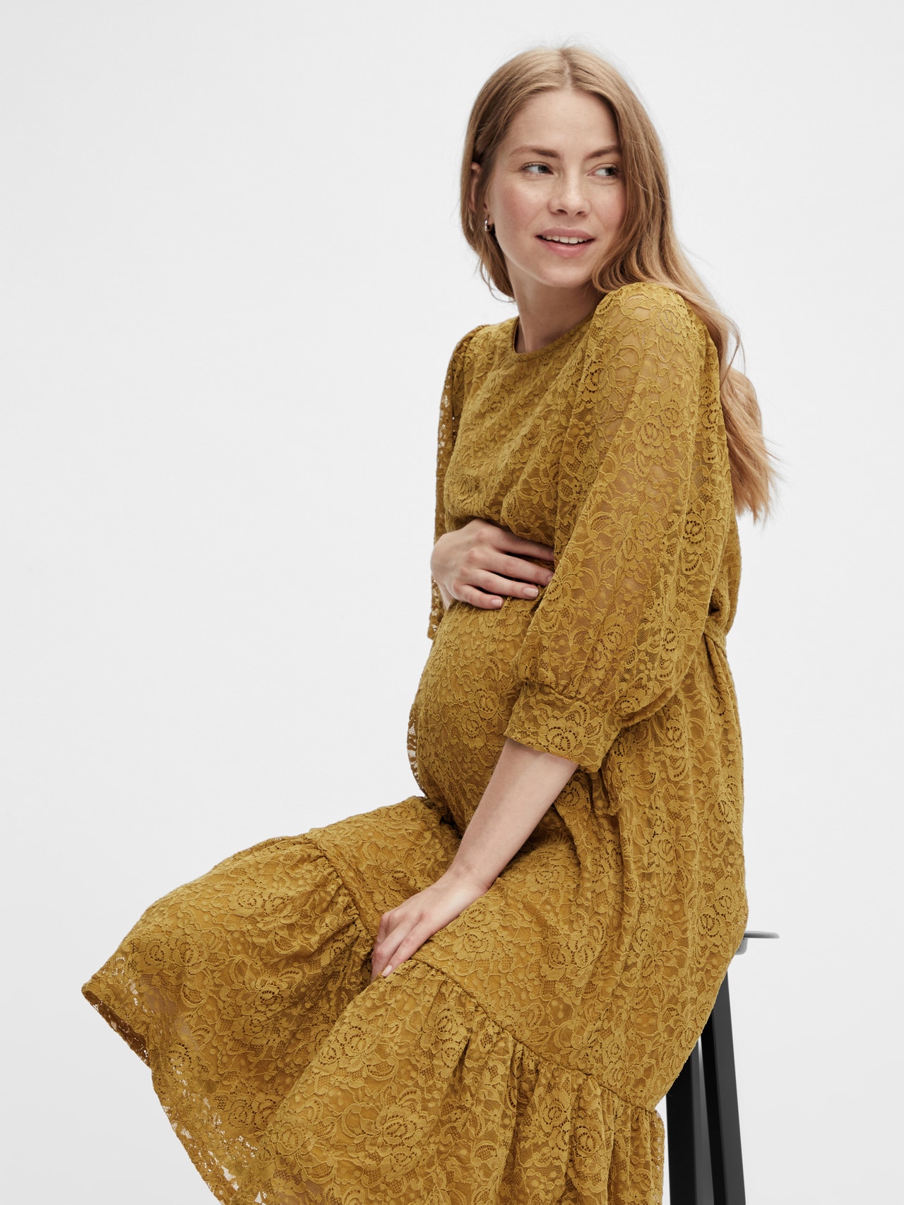 MAMA.LICIOUS Maternity-dress -Honey Mustard - 20016736