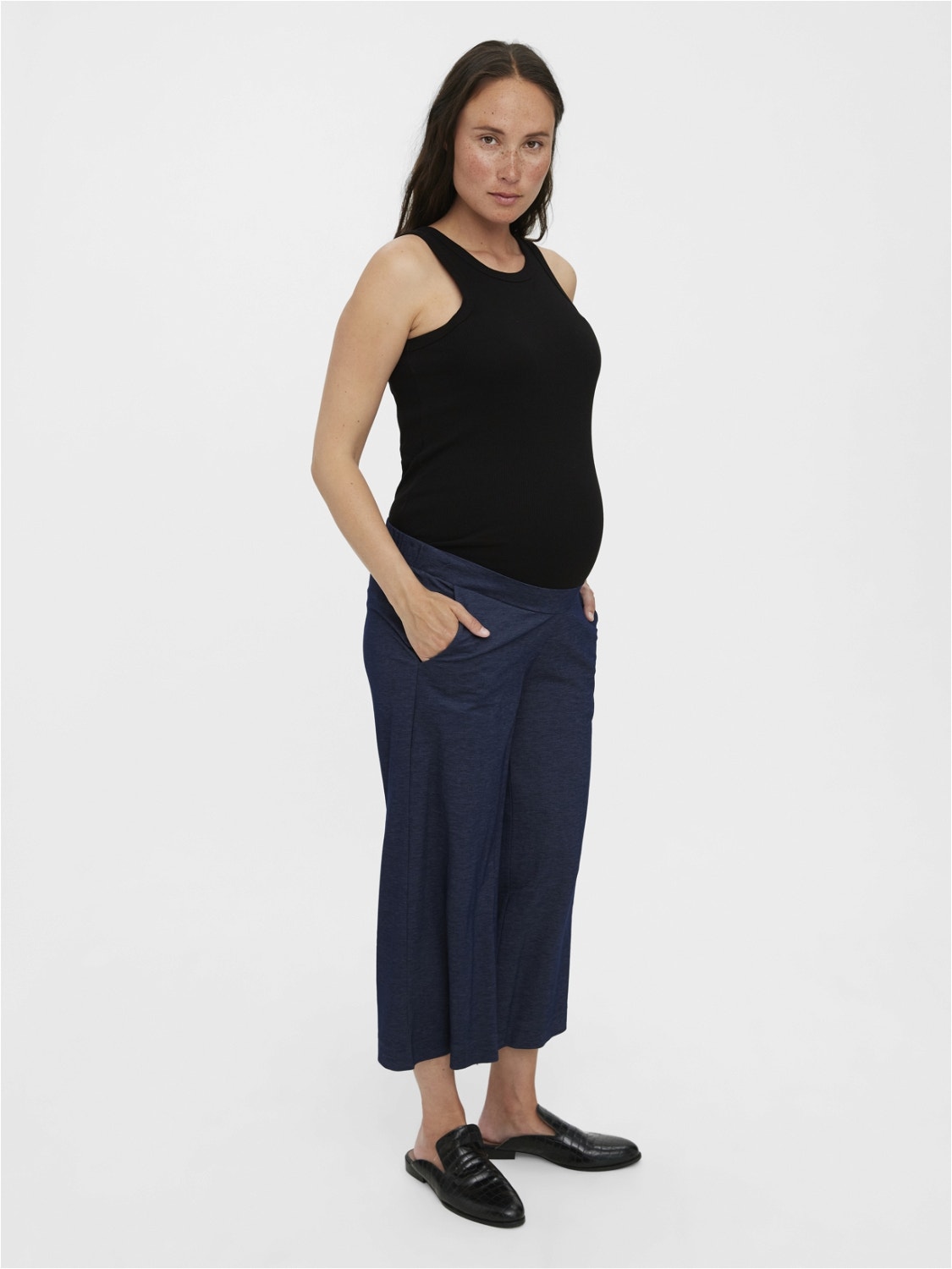 MAMA.LICIOUS Pantaloni Loose Fit -Navy Blazer - 20016761