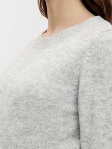 MAMA.LICIOUS SWETER -Light Grey Melange - 20016830