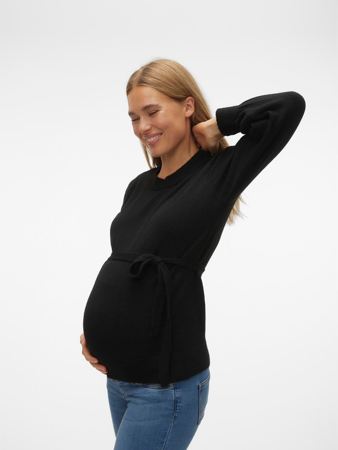 MAMA.LICIOUS Umstands-strickpullover -Black - 20016864