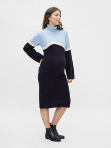 MAMA.LICIOUS Knitted maternity-dress -Placid Blue - 20016981