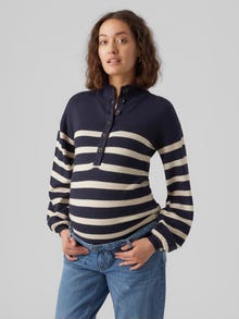 MAMA.LICIOUS Knitted maternity-pullover -Parisian Night - 20016983