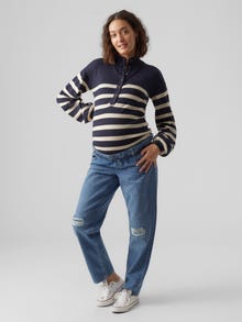 MAMA.LICIOUS Knitted maternity-pullover -Parisian Night - 20016983