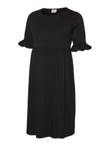 MAMA.LICIOUS Robe courte Regular Fit Col rond -Black - 20017019