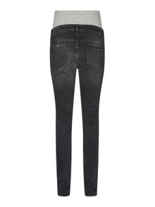 MAMA.LICIOUS Krój slim Jeans -Black Denim - 20017023