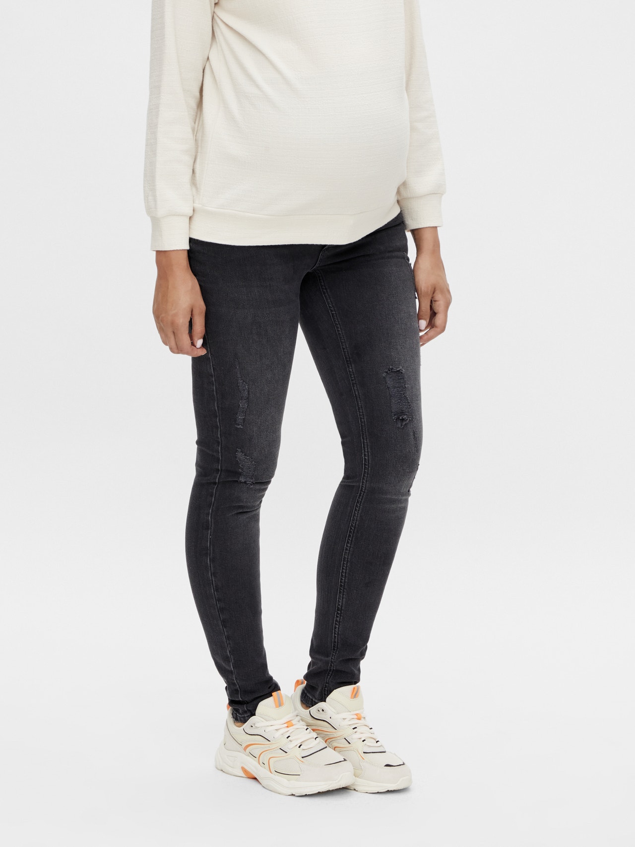 MAMALICIOUS Dames Jeans Mlono Slim Fit - Stijlvolle Noos Denim Broek