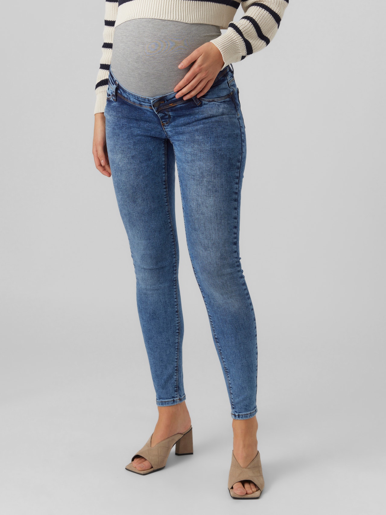 MAMA.LICIOUS Maternity-jeans -Medium Blue Denim - 20017024
