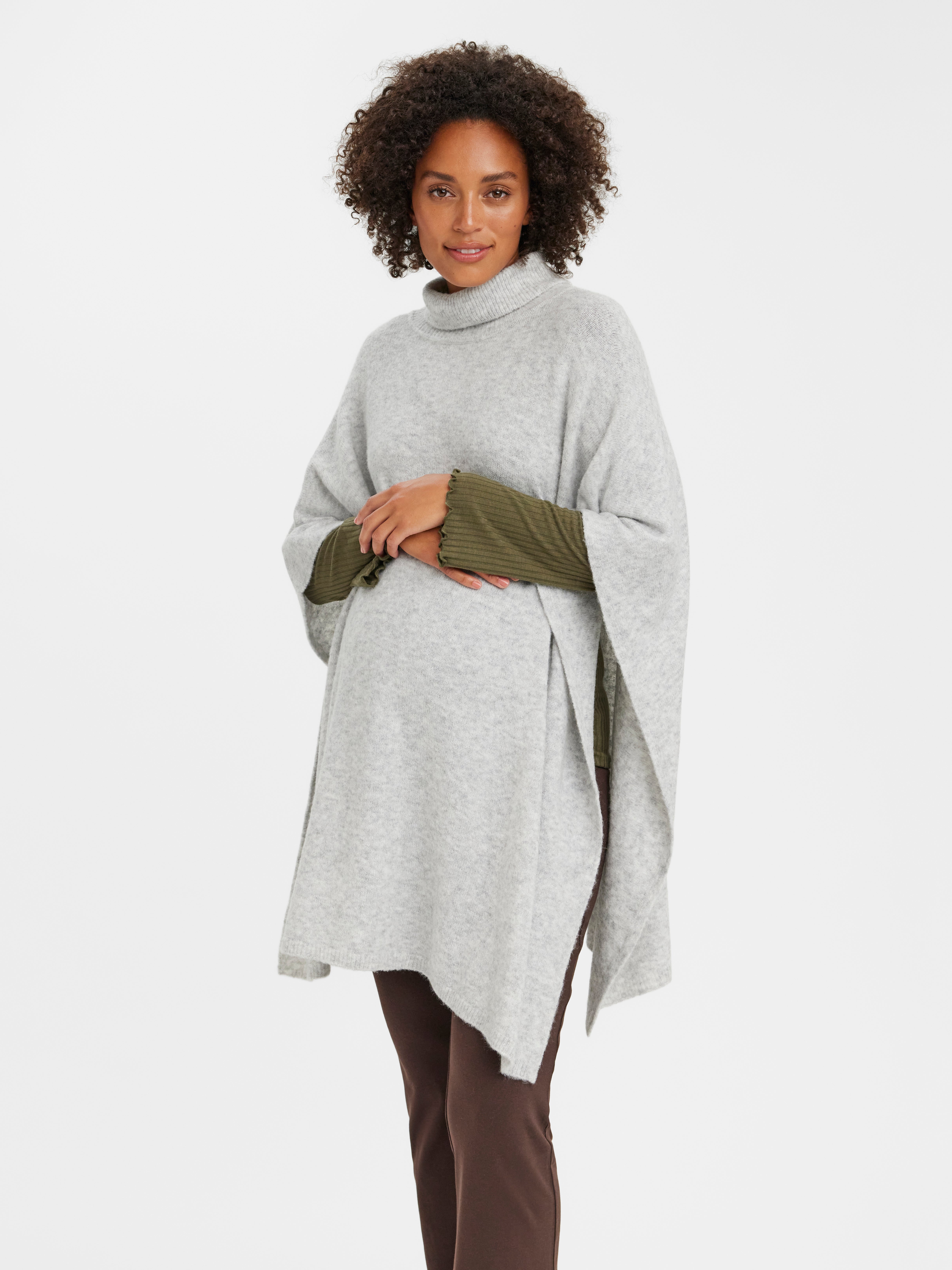 Poncho | Light Grey | Vero Moda®