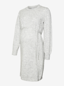 MAMA.LICIOUS MLNEWANNE Maternity Dress -Light Grey Melange - 20017356