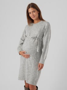MAMA.LICIOUS MLNEWANNE Maternity Dress -Light Grey Melange - 20017356