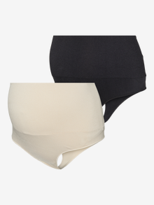 MAMA.LICIOUS MLILJA 2-pack Slip -Black - 20017405