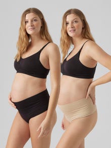 MAMA.LICIOUS MLILJA 2-pack Mutandine -Black - 20017405