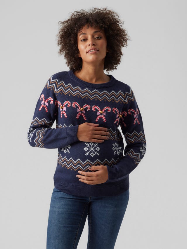 MAMA.LICIOUS Knitted maternity-pullover - 20017483