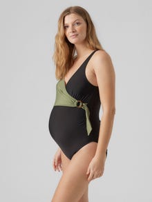 MAMA.LICIOUS Zwangerschaps-badpak -Loden Green - 20017625