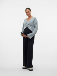 MAMA.LICIOUS Gebreide Zwangerschaps-pullover -Light Grey Melange - 20017673