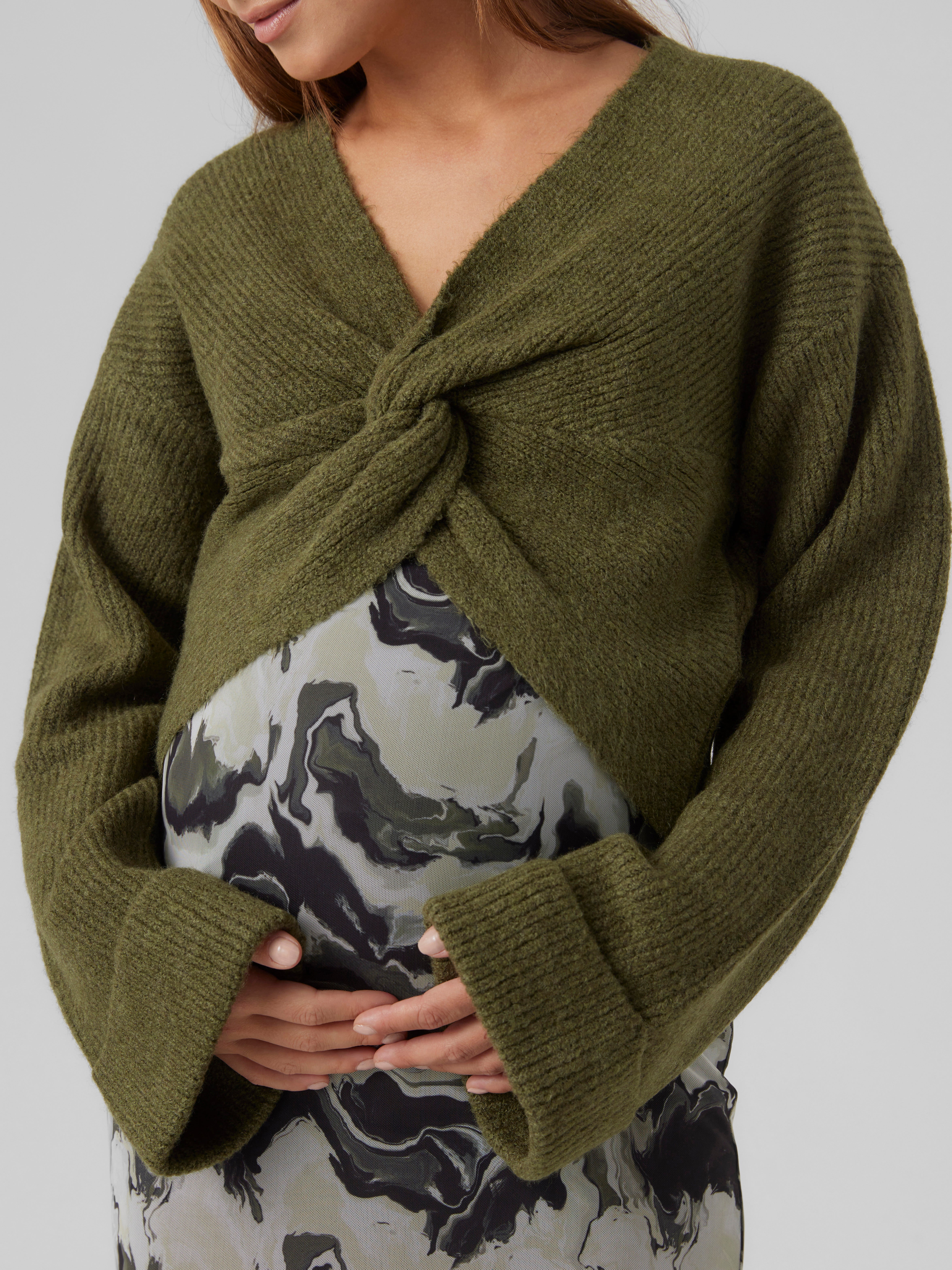 Maternity wrap hot sale sweater