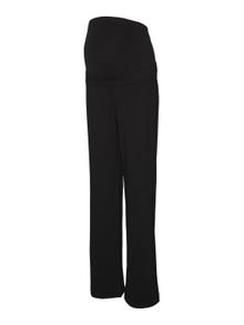 MAMA.LICIOUS Krój slim straight Spodnie -Black - 20017775