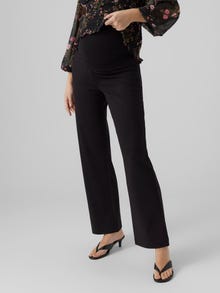MAMA.LICIOUS Krój slim straight Spodnie -Black - 20017775