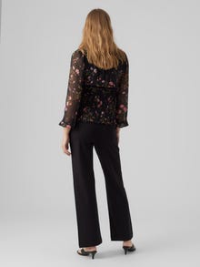 MAMA.LICIOUS Krój slim straight Spodnie -Black - 20017775