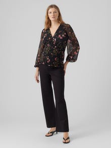 MAMA.LICIOUS Krój slim straight Spodnie -Black - 20017775