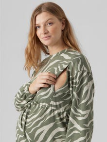 MAMA.LICIOUS MLYATES Sukienka Ciążowa -Whitecap Gray - 20017913