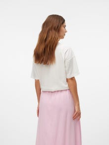 MAMA.LICIOUS Loose fit U-pääntie T-paidat -Snow White - 20017922