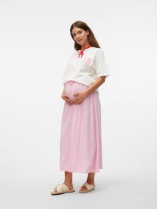 MAMA.LICIOUS Loose fit U-pääntie T-paidat -Snow White - 20017922