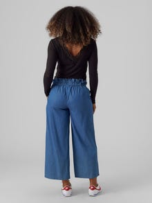 MAMA.LICIOUS Tops Regular Fit Col en V -Black - 20017978
