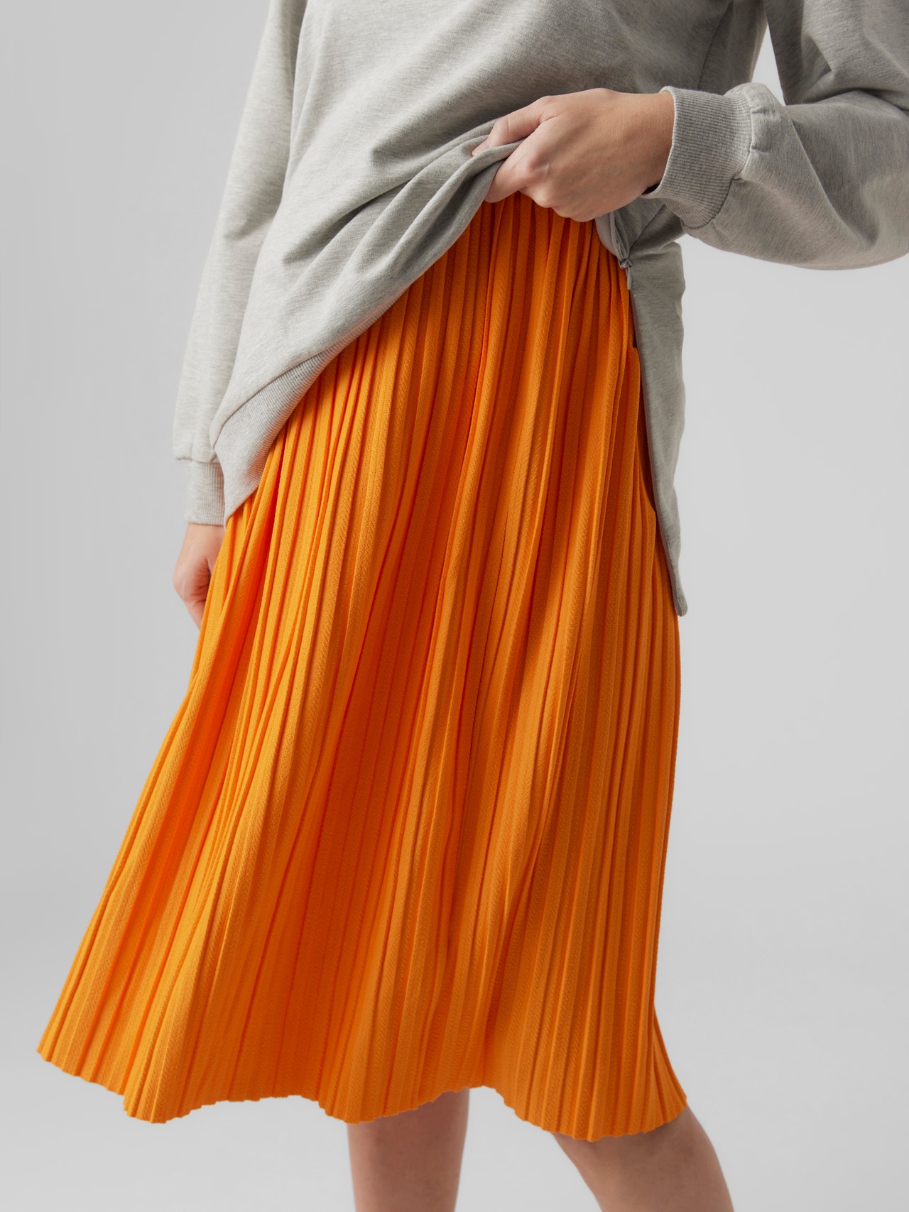 MAMA.LICIOUS Mamma-kjol -Vibrant Orange - 20018147